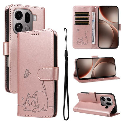 Adorable Cat Embossed Pattern Flip Leather Phone Case, For OPPO Find X9 Ultra 5G, For OPPO A6X 5G / A6 5G, For OPPO Reno15 Pro 5G Global, For OPPO Reno15 5G Global, For OPPO Find X9, For OPPO A6 Pro 4G / 5G Global, For OPPO Find X9 Pro                 ...