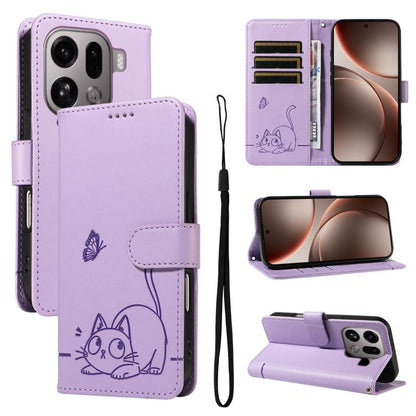 Adorable Cat Embossed Pattern Flip Leather Phone Case, For OPPO Find X9 Ultra 5G, For OPPO A6X 5G / A6 5G, For OPPO Reno15 Pro 5G Global, For OPPO Reno15 5G Global, For OPPO Find X9, For OPPO A6 Pro 4G / 5G Global, For OPPO Find X9 Pro                 ...