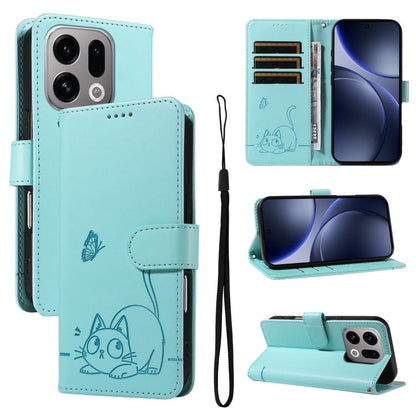 Adorable Cat Embossed Pattern Flip Leather Phone Case, For OPPO Find X9 Ultra 5G, For OPPO A6X 5G / A6 5G, For OPPO Reno15 Pro 5G Global, For OPPO Reno15 5G Global, For OPPO Find X9, For OPPO A6 Pro 4G / 5G Global, For OPPO Find X9 Pro                 ...