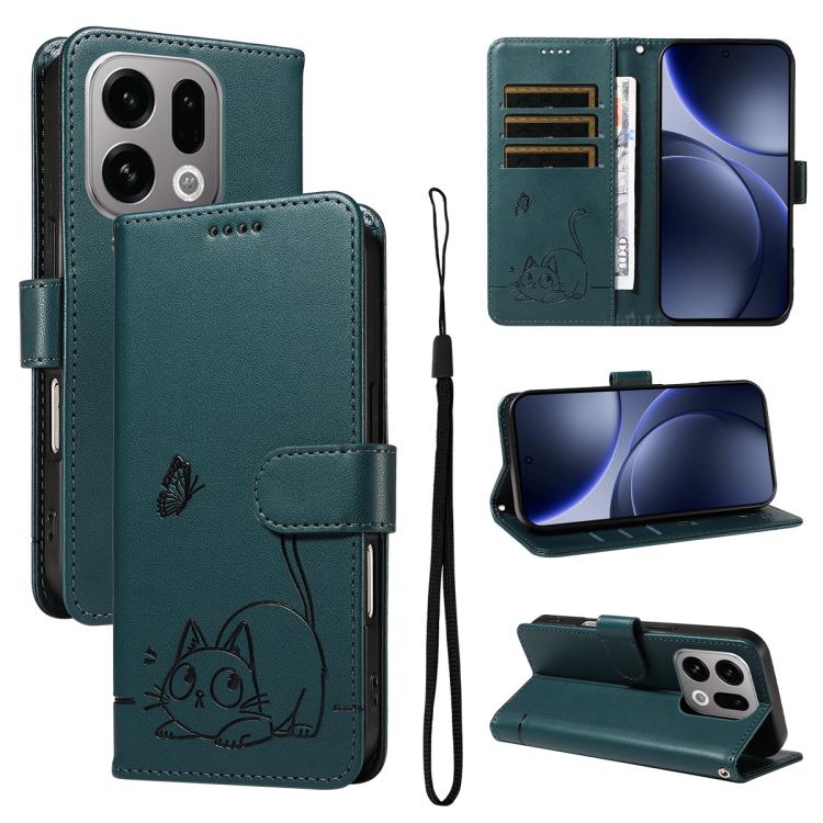 Adorable Cat Embossed Pattern Flip Leather Phone Case, For OPPO Find X9 Ultra 5G, For OPPO A6X 5G / A6 5G, For OPPO Reno15 Pro 5G Global, For OPPO Reno15 5G Global, For OPPO Find X9, For OPPO A6 Pro 4G / 5G Global, For OPPO Find X9 Pro                 ...