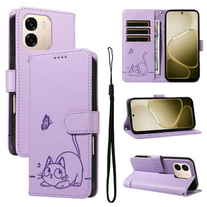 Adorable Cat Embossed Pattern Flip Leather Phone Case, For OPPO Find X9 Ultra 5G, For OPPO A6X 5G / A6 5G, For OPPO Reno15 Pro 5G Global, For OPPO Reno15 5G Global, For OPPO Find X9, For OPPO A6 Pro 4G / 5G Global, For OPPO Find X9 Pro                 ...