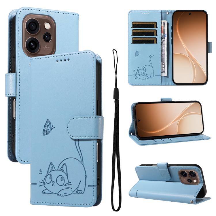 Adorable Cat Embossed Pattern Flip Leather Phone Case, For OPPO Find X9 Ultra 5G, For OPPO A6X 5G / A6 5G, For OPPO Reno15 Pro 5G Global, For OPPO Reno15 5G Global, For OPPO Find X9, For OPPO A6 Pro 4G / 5G Global, For OPPO Find X9 Pro                 ...