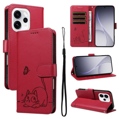 Adorable Cat Embossed Pattern Flip Leather Phone Case, For OPPO Find X9 Ultra 5G, For OPPO A6X 5G / A6 5G, For OPPO Reno15 Pro 5G Global, For OPPO Reno15 5G Global, For OPPO Find X9, For OPPO A6 Pro 4G / 5G Global, For OPPO Find X9 Pro                 ...
