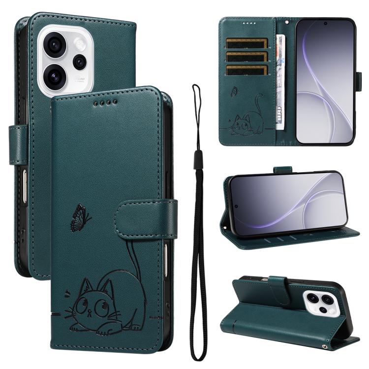 Adorable Cat Embossed Pattern Flip Leather Phone Case, For OPPO Find X9 Ultra 5G, For OPPO A6X 5G / A6 5G, For OPPO Reno15 Pro 5G Global, For OPPO Reno15 5G Global, For OPPO Find X9, For OPPO A6 Pro 4G / 5G Global, For OPPO Find X9 Pro                 ...