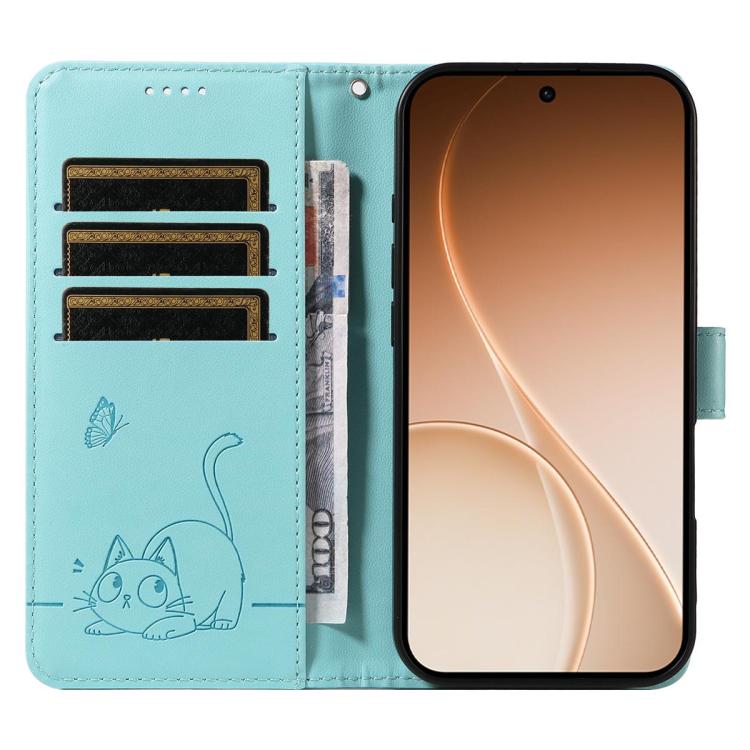 Adorable Cat Embossed Pattern Flip Leather Phone Case, For OPPO Find X9 Ultra 5G, For OPPO A6X 5G / A6 5G, For OPPO Reno15 Pro 5G Global, For OPPO Reno15 5G Global, For OPPO Find X9, For OPPO A6 Pro 4G / 5G Global, For OPPO Find X9 Pro                 ...