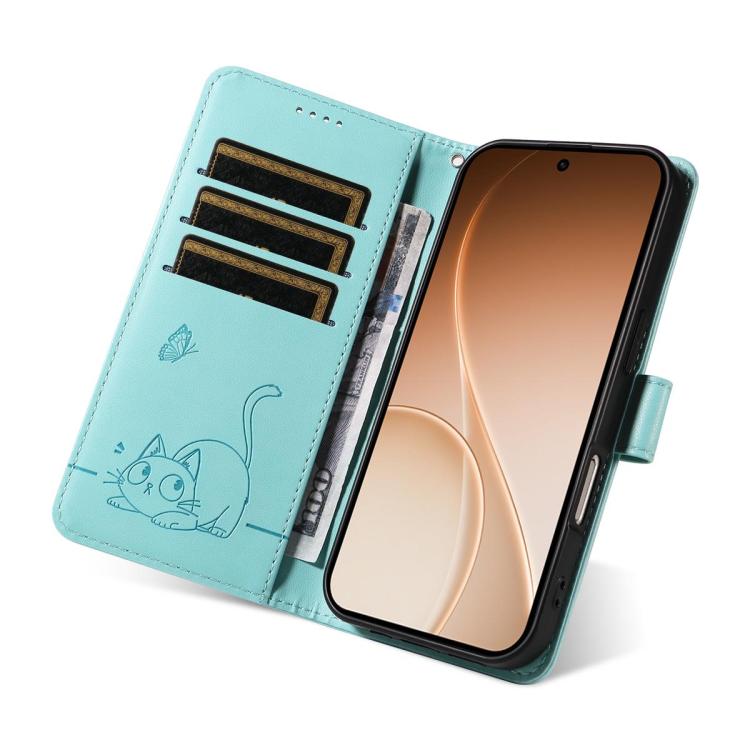 Adorable Cat Embossed Pattern Flip Leather Phone Case, For OPPO Find X9 Ultra 5G, For OPPO A6X 5G / A6 5G, For OPPO Reno15 Pro 5G Global, For OPPO Reno15 5G Global, For OPPO Find X9, For OPPO A6 Pro 4G / 5G Global, For OPPO Find X9 Pro                 ...
