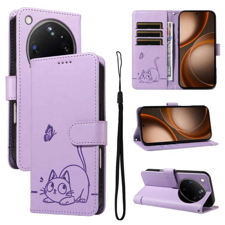 Adorable Cat Embossed Pattern Flip Leather Phone Case, For OPPO Find X9 Ultra 5G, For OPPO A6X 5G / A6 5G, For OPPO Reno15 Pro 5G Global, For OPPO Reno15 5G Global, For OPPO Find X9, For OPPO A6 Pro 4G / 5G Global, For OPPO Find X9 Pro                 ...