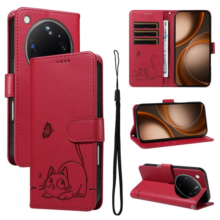 Adorable Cat Embossed Pattern Flip Leather Phone Case, For OPPO Find X9 Ultra 5G, For OPPO A6X 5G / A6 5G, For OPPO Reno15 Pro 5G Global, For OPPO Reno15 5G Global, For OPPO Find X9, For OPPO A6 Pro 4G / 5G Global, For OPPO Find X9 Pro                 ...