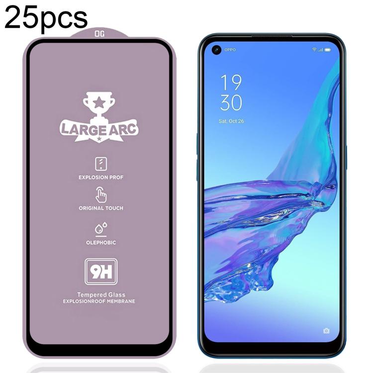 25 PCS/Pack 9H 0.4mm High Aluminum Large Arc Tempered Glass Film, For OPPO Reno13 A 5G / 4G, For OPPO A6t 5G / 4G, For OPPO A6s 5G / 4G, For OPPO Reno15 Pro Mini 5G, For OPPO Reno 15c 5G, For OPPO Reno15 5G Global, For OPPO A6 5G, For OPPO A6 Pro 4G   ...
