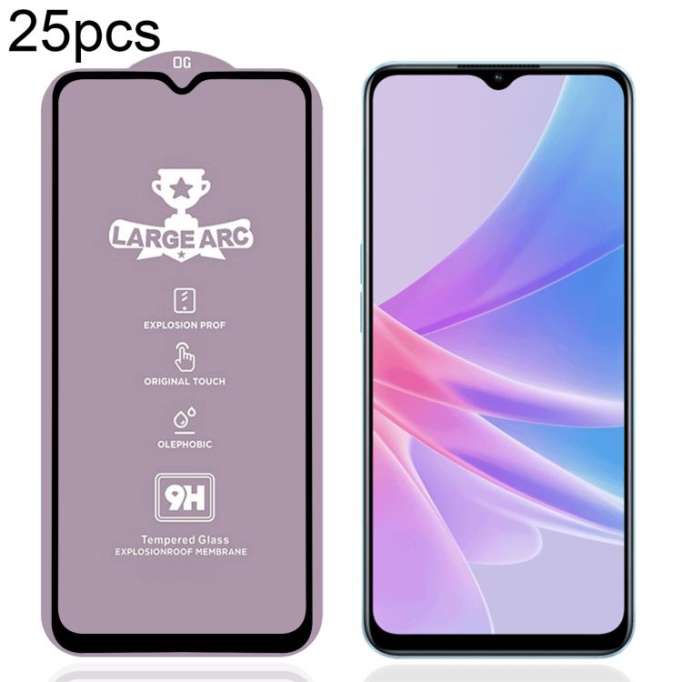 25 PCS/Pack 9H 0.4mm High Aluminum Large Arc Tempered Glass Film, For OPPO Reno13 A 5G / 4G, For OPPO A6t 5G / 4G, For OPPO A6s 5G / 4G, For OPPO Reno15 Pro Mini 5G, For OPPO Reno 15c 5G, For OPPO Reno15 5G Global, For OPPO A6 5G, For OPPO A6 Pro 4G   ...