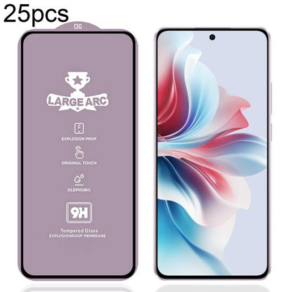 25 PCS/Pack 9H 0.4mm High Aluminum Large Arc Tempered Glass Film, For OPPO Reno13 A 5G / 4G, For OPPO A6t 5G / 4G, For OPPO A6s 5G / 4G, For OPPO Reno15 Pro Mini 5G, For OPPO Reno 15c 5G, For OPPO Reno15 5G Global, For OPPO A6 5G, For OPPO A6 Pro 4G   ...