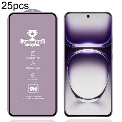 25 PCS/Pack 9H 0.4mm High Aluminum Large Arc Tempered Glass Film, For OPPO Reno13 A 5G / 4G, For OPPO A6t 5G / 4G, For OPPO A6s 5G / 4G, For OPPO Reno15 Pro Mini 5G, For OPPO Reno 15c 5G, For OPPO Reno15 5G Global, For OPPO A6 5G, For OPPO A6 Pro 4G   ...