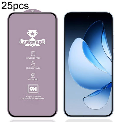 25 PCS/Pack 9H 0.4mm High Aluminum Large Arc Tempered Glass Film, For OPPO Reno13 A 5G / 4G, For OPPO A6t 5G / 4G, For OPPO A6s 5G / 4G, For OPPO Reno15 Pro Mini 5G, For OPPO Reno 15c 5G, For OPPO Reno15 5G Global, For OPPO A6 5G, For OPPO A6 Pro 4G   ...