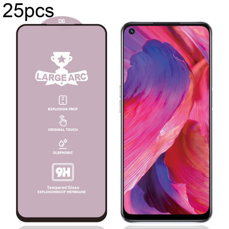 25 PCS/Pack 9H 0.4mm High Aluminum Large Arc Tempered Glass Film, For OPPO Reno13 A 5G / 4G, For OPPO A6t 5G / 4G, For OPPO A6s 5G / 4G, For OPPO Reno15 Pro Mini 5G, For OPPO Reno 15c 5G, For OPPO Reno15 5G Global, For OPPO A6 5G, For OPPO A6 Pro 4G   ...