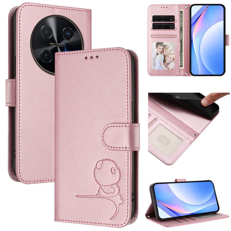 Litter Panda Embossing RFID Leather Phone Case with Lanyard, For Huawei nova 14 Lite / nova 16z, For Huawei Mate 70 Air, For Huawei Pura 80 Ultra, For Huawei Pura 80 Pro, For Huawei Pura 80, For Huawei nova 14 Ultra, For Huawei nova 14 Pro             ...