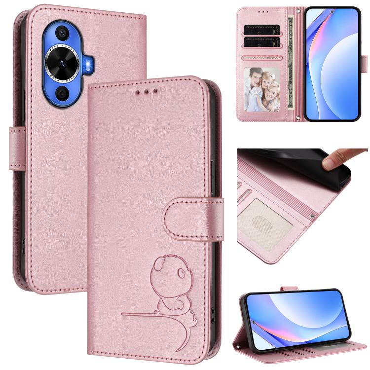 Litter Panda Embossing RFID Leather Phone Case with Lanyard, For Huawei nova 14 Lite / nova 16z, For Huawei Mate 70 Air, For Huawei Pura 80 Ultra, For Huawei Pura 80 Pro, For Huawei Pura 80, For Huawei nova 14 Ultra, For Huawei nova 14 Pro             ...