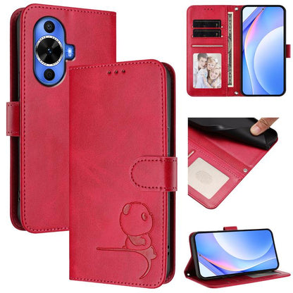 Litter Panda Embossing RFID Leather Phone Case with Lanyard, For Huawei nova 14 Lite / nova 16z, For Huawei Mate 70 Air, For Huawei Pura 80 Ultra, For Huawei Pura 80 Pro, For Huawei Pura 80, For Huawei nova 14 Ultra, For Huawei nova 14 Pro             ...