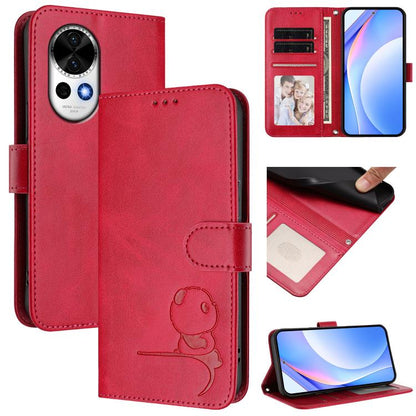 Litter Panda Embossing RFID Leather Phone Case with Lanyard, For Huawei nova 14 Lite / nova 16z, For Huawei Mate 70 Air, For Huawei Pura 80 Ultra, For Huawei Pura 80 Pro, For Huawei Pura 80, For Huawei nova 14 Ultra, For Huawei nova 14 Pro             ...