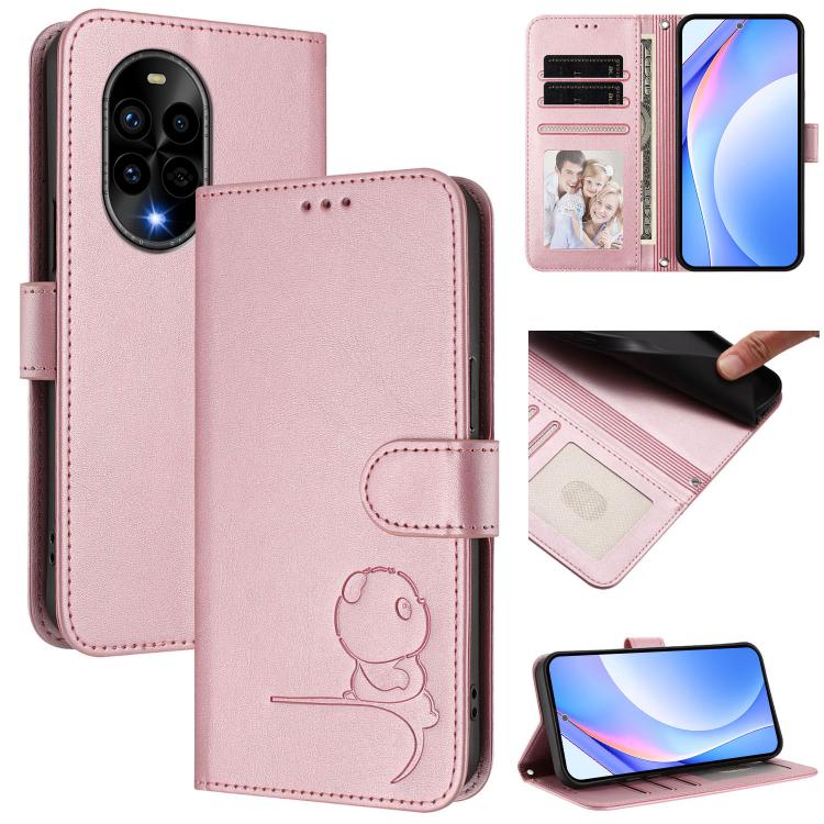 Litter Panda Embossing RFID Leather Phone Case with Lanyard, For Huawei nova 14 Lite / nova 16z, For Huawei Mate 70 Air, For Huawei Pura 80 Ultra, For Huawei Pura 80 Pro, For Huawei Pura 80, For Huawei nova 14 Ultra, For Huawei nova 14 Pro             ...