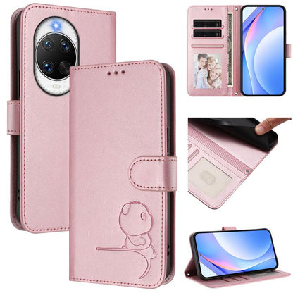 Litter Panda Embossing RFID Leather Phone Case with Lanyard, For Huawei nova 14 Lite / nova 16z, For Huawei Mate 70 Air, For Huawei Pura 80 Ultra, For Huawei Pura 80 Pro, For Huawei Pura 80, For Huawei nova 14 Ultra, For Huawei nova 14 Pro             ...