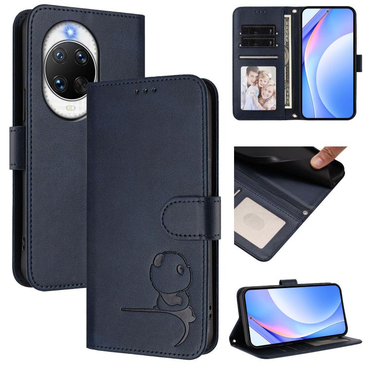 Litter Panda Embossing RFID Leather Phone Case with Lanyard, For Huawei nova 14 Lite / nova 16z, For Huawei Mate 70 Air, For Huawei Pura 80 Ultra, For Huawei Pura 80 Pro, For Huawei Pura 80, For Huawei nova 14 Ultra, For Huawei nova 14 Pro             ...