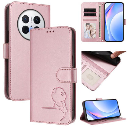 Litter Panda Embossing RFID Leather Phone Case with Lanyard, For Huawei nova 14 Lite / nova 16z, For Huawei Mate 70 Air, For Huawei Pura 80 Ultra, For Huawei Pura 80 Pro, For Huawei Pura 80, For Huawei nova 14 Ultra, For Huawei nova 14 Pro             ...