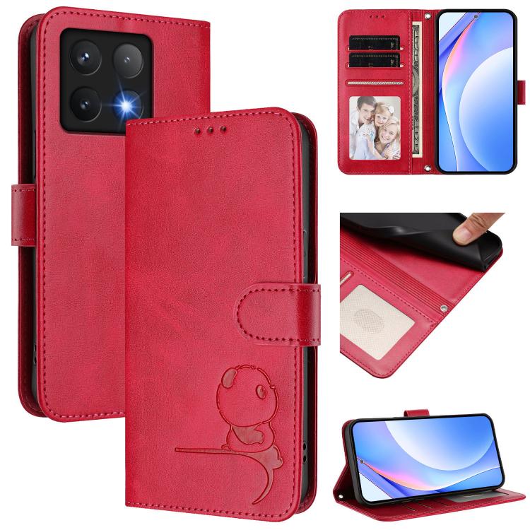 Litter Panda Embossing RFID Leather Phone Case with Lanyard, For Xiaomi 17 Max 5G, For Xiaomi 17T Pro, For Xiaomi Poco M7 4G 169mm, For Xiaomi 15T Pro, For Xiaomi 15T, For Xiaomi Poco F7 Ultra / Redmi K80 Pro, For Xiaomi Poco F7 Pro / Redmi K80        ...