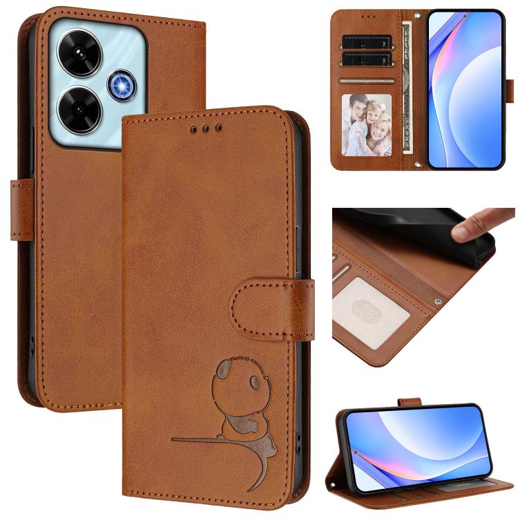 Litter Panda Embossing RFID Leather Phone Case with Lanyard, For Redmi A7 / A5 4G 171mm / Poco C71, For Redmi K90 Max 5G, For Redmi A7 Pro 171mm / Poco C85x 5G, For Redmi Turbo 5 Max / Poco X8 Pro Max, For Redmi Turbo 5 / Poco X8 Pro 5G                ...