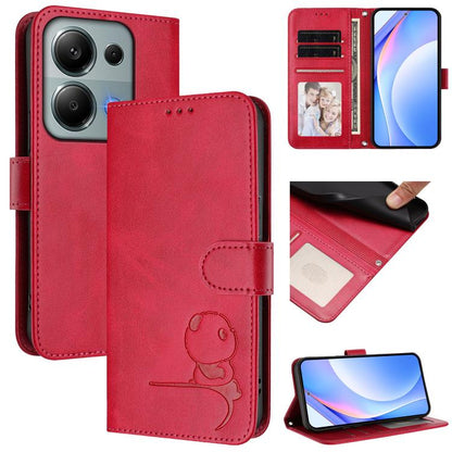 Litter Panda Embossing RFID Leather Phone Case with Lanyard, For Redmi A7 / A5 4G 171mm / Poco C71, For Redmi K90 Max 5G, For Redmi A7 Pro 171mm / Poco C85x 5G, For Redmi Turbo 5 Max / Poco X8 Pro Max, For Redmi Turbo 5 / Poco X8 Pro 5G                ...