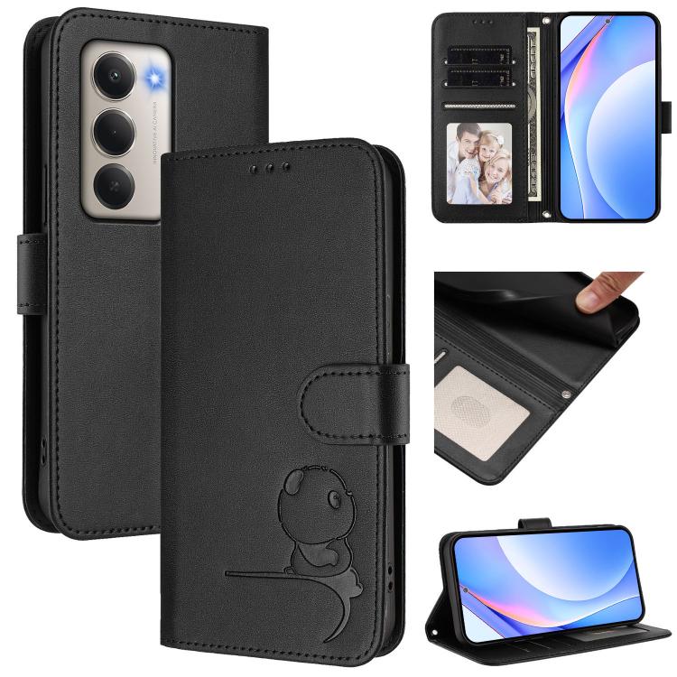 Litter Panda Embossing RFID Leather Phone Case with Lanyard, For Redmi A7 / A5 4G 171mm / Poco C71, For Redmi K90 Max 5G, For Redmi A7 Pro 171mm / Poco C85x 5G, For Redmi Turbo 5 Max / Poco X8 Pro Max, For Redmi Turbo 5 / Poco X8 Pro 5G                ...