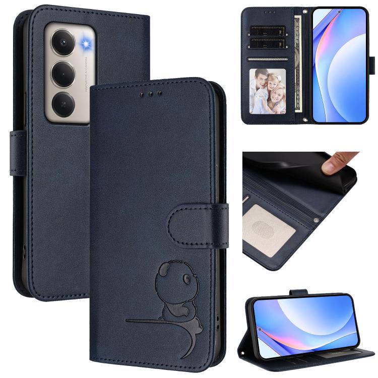 Litter Panda Embossing RFID Leather Phone Case with Lanyard, For Redmi A7 / A5 4G 171mm / Poco C71, For Redmi K90 Max 5G, For Redmi A7 Pro 171mm / Poco C85x 5G, For Redmi Turbo 5 Max / Poco X8 Pro Max, For Redmi Turbo 5 / Poco X8 Pro 5G                ...