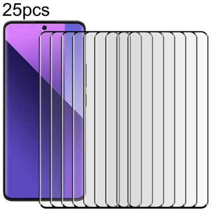25pcs Full Glue 9H HD 3D Curved Edge Tempered Glass Film, For Redmi Note 15 4G Global 164mm, For Redmi Note 15 Pro 4G Global 163.2mm, For Xiaomi Poco X7, For Xiaomi Redmi Note 14 Pro 5G / 4G, For Xiaomi Redmi Note 14 4G 163.25mm                        ...