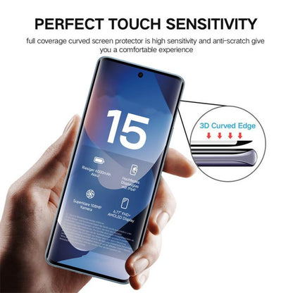 25pcs Full Glue 9H HD 3D Curved Edge Tempered Glass Film, For Redmi Note 15 4G Global 164mm, For Redmi Note 15 Pro 4G Global 163.2mm, For Xiaomi Poco X7, For Xiaomi Redmi Note 14 Pro 5G / 4G, For Xiaomi Redmi Note 14 4G 163.25mm                        ...
