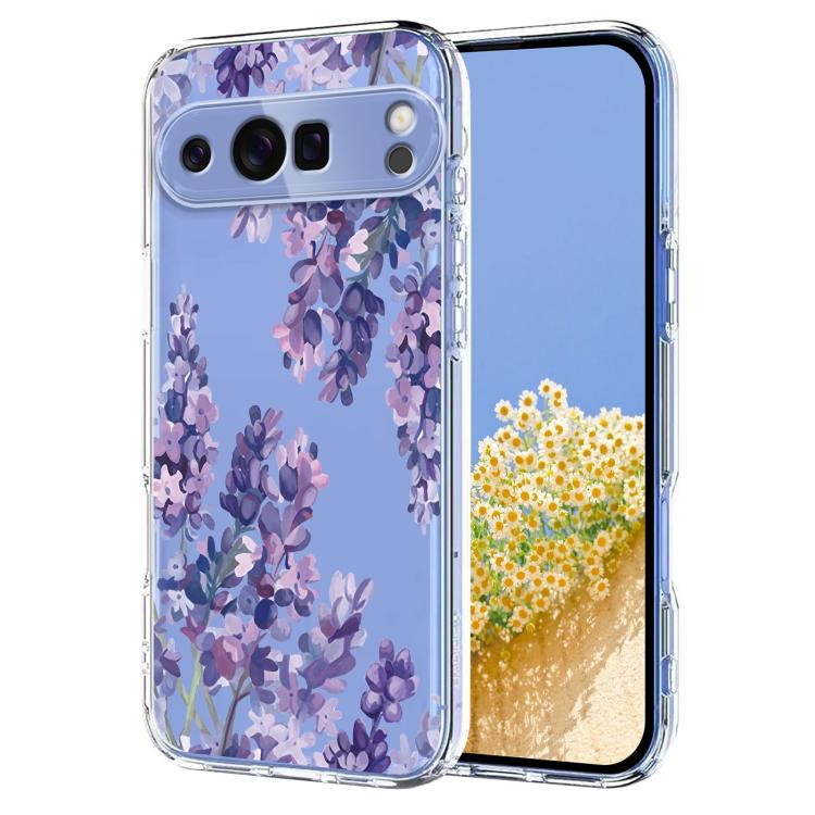 Flower Pattern Painted TPU Phone Case, For Google Pixel 11 Pro XL, For Google Pixel 11 Pro, For Google Pixel 9 Pro XL / 10 Pro XL, For Google Pixel 9 / 9 Pro / 10 / 10 Pro, For Google Pixel 9a