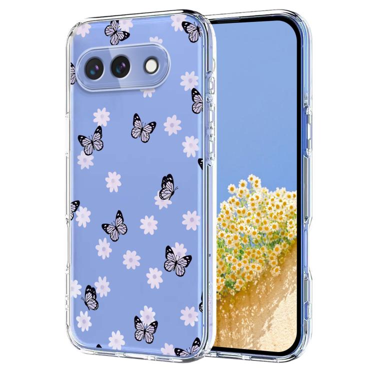 Flower Pattern Painted TPU Phone Case, For Google Pixel 11 Pro XL, For Google Pixel 11 Pro, For Google Pixel 9 Pro XL / 10 Pro XL, For Google Pixel 9 / 9 Pro / 10 / 10 Pro, For Google Pixel 9a