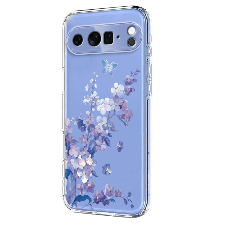 Flower Pattern Painted TPU Phone Case, For Google Pixel 11 Pro XL, For Google Pixel 11 Pro, For Google Pixel 9 Pro XL / 10 Pro XL, For Google Pixel 9 / 9 Pro / 10 / 10 Pro, For Google Pixel 9a