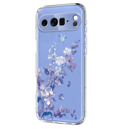 Flower Pattern Painted TPU Phone Case, For Google Pixel 11 Pro XL, For Google Pixel 11 Pro, For Google Pixel 9 Pro XL / 10 Pro XL, For Google Pixel 9 / 9 Pro / 10 / 10 Pro, For Google Pixel 9a