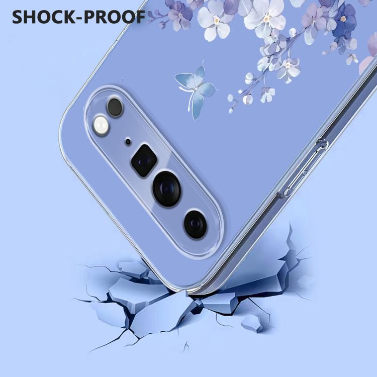 Flower Pattern Painted TPU Phone Case, For Google Pixel 11 Pro XL, For Google Pixel 11 Pro, For Google Pixel 9 Pro XL / 10 Pro XL, For Google Pixel 9 / 9 Pro / 10 / 10 Pro, For Google Pixel 9a