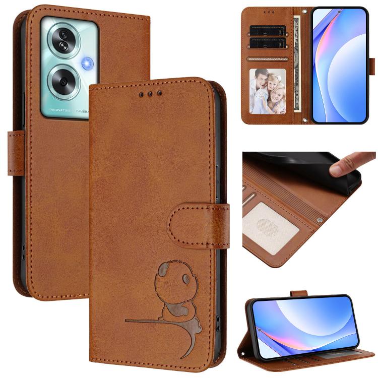 Litter Panda Embossing RFID Leather Phone Case with Lanyard, For OPPO Reno16 F / Reno16 FS 5G, For OPPO Reno16 / Reno16 Pro 5G Global, For OPPO Find X9s Pro, For OPPO Find X9 Ultra, For OPPO Find X9, For OPPO A6 GT 5G, For OPPO Find X9 Pro             ...