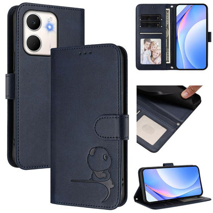 Litter Panda Embossing RFID Leather Phone Case with Lanyard, For OPPO Reno16 F / Reno16 FS 5G, For OPPO Reno16 / Reno16 Pro 5G Global, For OPPO Find X9s Pro, For OPPO Find X9 Ultra, For OPPO Find X9, For OPPO A6 GT 5G, For OPPO Find X9 Pro             ...