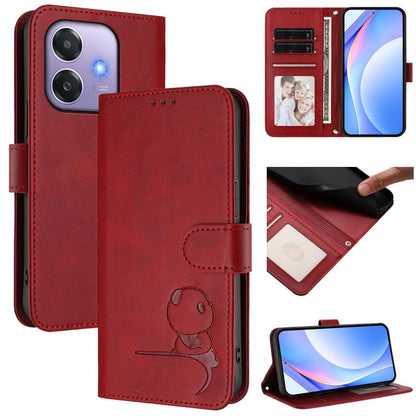 Litter Panda Embossing RFID Leather Phone Case with Lanyard, For OPPO A5 Pro 4G / 5G Global, For OPPO F29 Pro 5G Global, For OPPO F29 5G Global, For OPPO Reno13 Pro 5G Global, For OPPO Reno13 5G Global, For OPPO Find X8, For OPPO A3x 4G / 5G           ...