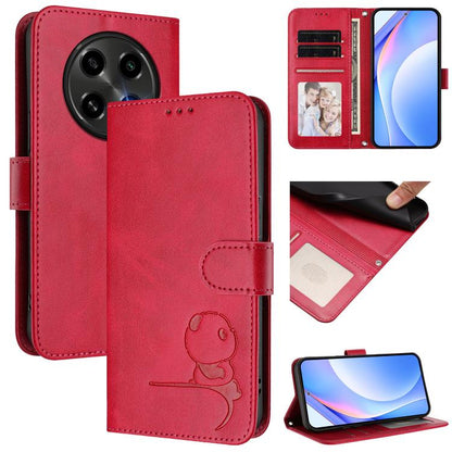 Litter Panda Embossing RFID Leather Phone Case with Lanyard, For OPPO A5 Pro 4G / 5G Global, For OPPO F29 Pro 5G Global, For OPPO F29 5G Global, For OPPO Reno13 Pro 5G Global, For OPPO Reno13 5G Global, For OPPO Find X8, For OPPO A3x 4G / 5G           ...