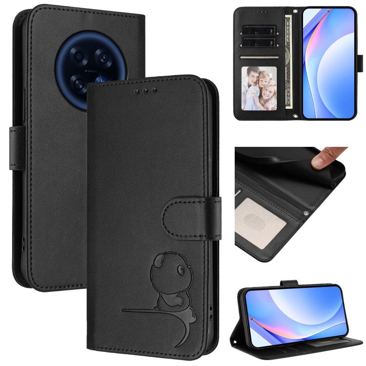 Litter Panda Embossing RFID Leather Phone Case with Lanyard, For OPPO Reno16 F / Reno16 FS 5G, For OPPO Reno16 / Reno16 Pro 5G Global, For OPPO Find X9s Pro, For OPPO Find X9 Ultra, For OPPO Find X9, For OPPO A6 GT 5G, For OPPO Find X9 Pro             ...