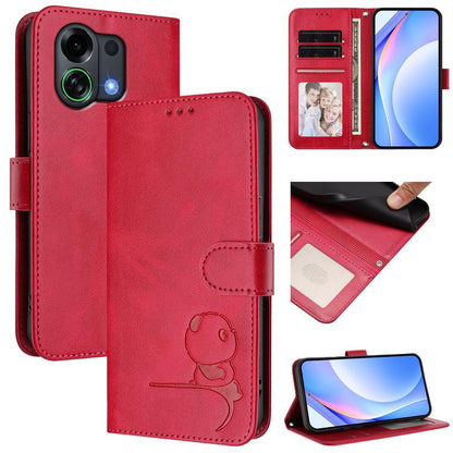 Litter Panda Embossing RFID Leather Phone Case with Lanyard, For OPPO Reno16 F / Reno16 FS 5G, For OPPO Reno16 / Reno16 Pro 5G Global, For OPPO Find X9s Pro, For OPPO Find X9 Ultra, For OPPO Find X9, For OPPO A6 GT 5G, For OPPO Find X9 Pro             ...