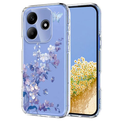 Flower Pattern Painted TPU Phone Case, For Redmi Note 17 4G Global 169.7mm, For Redmi Note 17 Pro 5G Global 163.5mm, For Redmi 17 5G / 4G Global 170mm, For Redmi 15C 5G / 4G EU 173mm, For Redmi 15 5G Global / 15 4G SEA, For Redmi 15 5G / 4G EU 171mm   ...