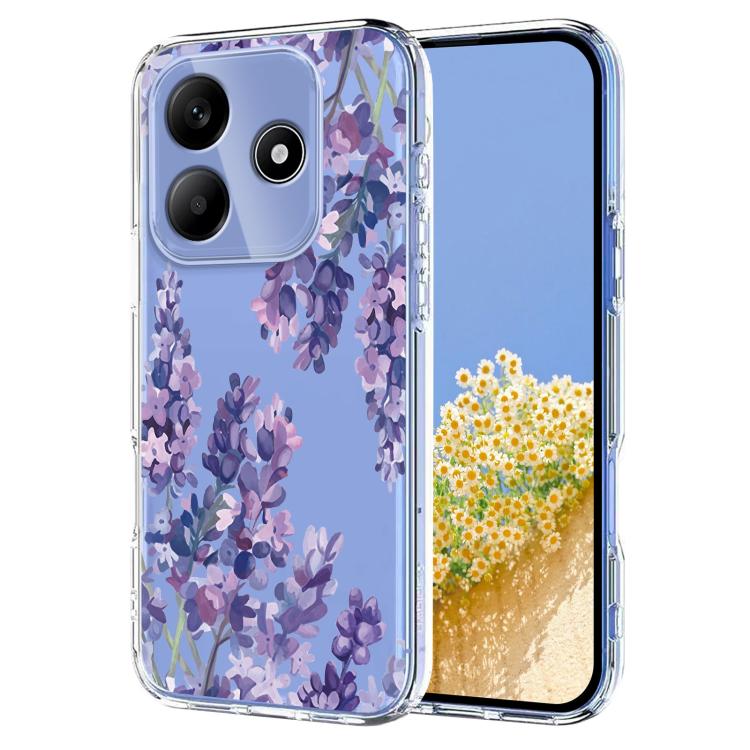 Flower Pattern Painted TPU Phone Case, For Redmi Note 17 4G Global 169.7mm, For Redmi Note 17 Pro 5G Global 163.5mm, For Redmi 17 5G / 4G Global 170mm, For Redmi 15C 5G / 4G EU 173mm, For Redmi 15 5G Global / 15 4G SEA, For Redmi 15 5G / 4G EU 171mm   ...