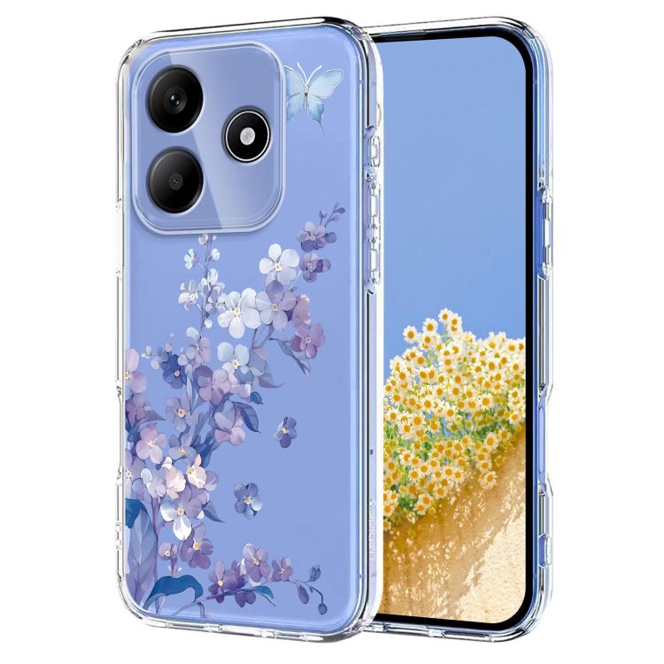 Flower Pattern Painted TPU Phone Case, For Redmi Note 17 4G Global 169.7mm, For Redmi Note 17 Pro 5G Global 163.5mm, For Redmi 17 5G / 4G Global 170mm, For Redmi 15C 5G / 4G EU 173mm, For Redmi 15 5G Global / 15 4G SEA, For Redmi 15 5G / 4G EU 171mm   ...