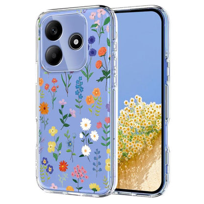 Flower Pattern Painted TPU Phone Case, For Redmi Note 17 4G Global 169.7mm, For Redmi Note 17 Pro 5G Global 163.5mm, For Redmi 17 5G / 4G Global 170mm, For Redmi 15C 5G / 4G EU 173mm, For Redmi 15 5G Global / 15 4G SEA, For Redmi 15 5G / 4G EU 171mm   ...