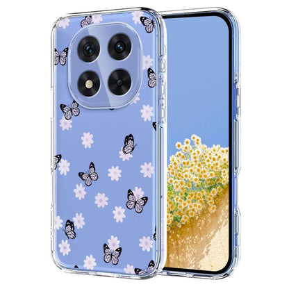 Flower Pattern Painted TPU Phone Case, For Redmi Note 17 4G Global 169.7mm, For Redmi Note 17 Pro 5G Global 163.5mm, For Redmi 17 5G / 4G Global 170mm, For Redmi 15C 5G / 4G EU 173mm, For Redmi 15 5G Global / 15 4G SEA, For Redmi 15 5G / 4G EU 171mm   ...