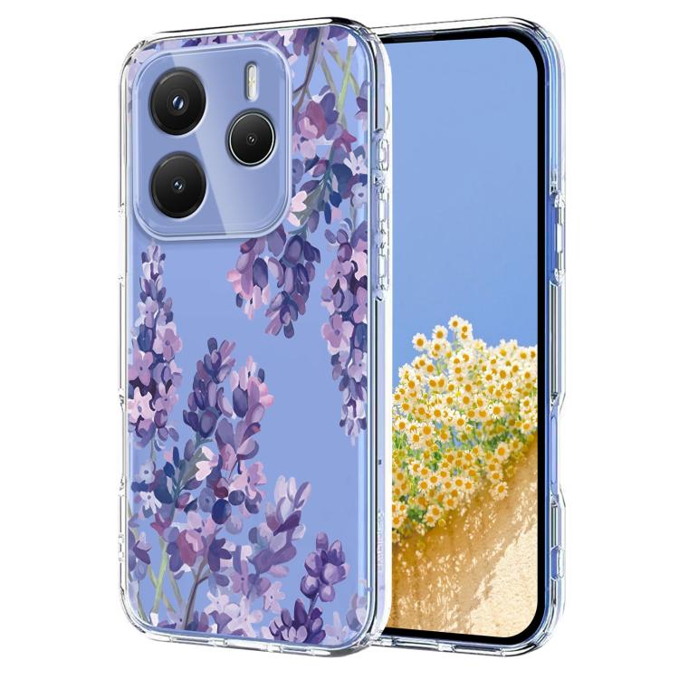Flower Pattern Painted TPU Phone Case, For Redmi Note 17 4G Global 169.7mm, For Redmi Note 17 Pro 5G Global 163.5mm, For Redmi 17 5G / 4G Global 170mm, For Redmi 15C 5G / 4G EU 173mm, For Redmi 15 5G Global / 15 4G SEA, For Redmi 15 5G / 4G EU 171mm   ...